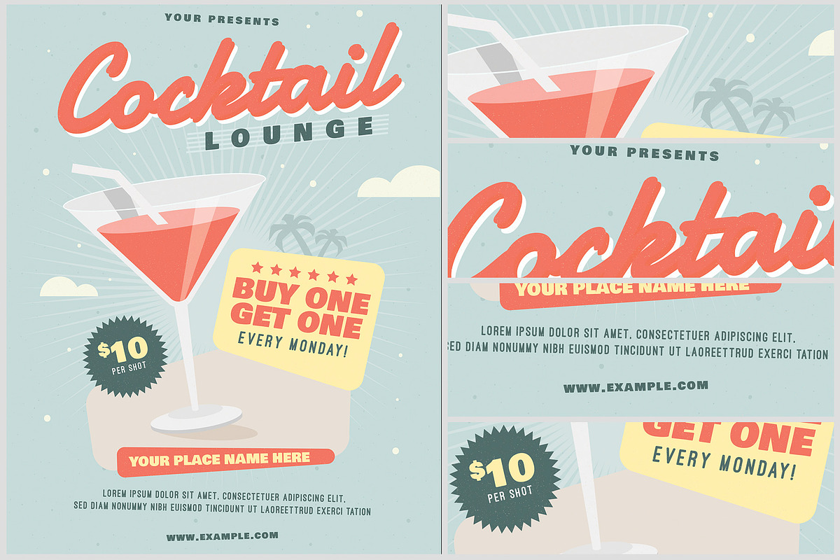 Cocktail Lounge Flyer, a Flyer Template by FlyerHeroes (Photo 2 of 4)