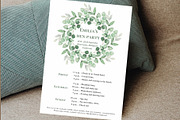 Eucalyptus Hen weekend itinerary, an Invitation Template by EvaTemplates (Thumbnail 3 of 6)