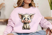Whimsical Farm Animals Clipart, a Seasonal Illustration by Canvas Craft (Thumbnail 5 of 7)