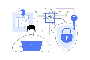 Quantum Encryption for Secure, a Technology Illustration by Visual Generation