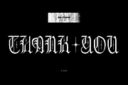 Intro Offer 50% Black Sun, a Blackletter Font by Oui Studio (Thumbnail 10 of 10)