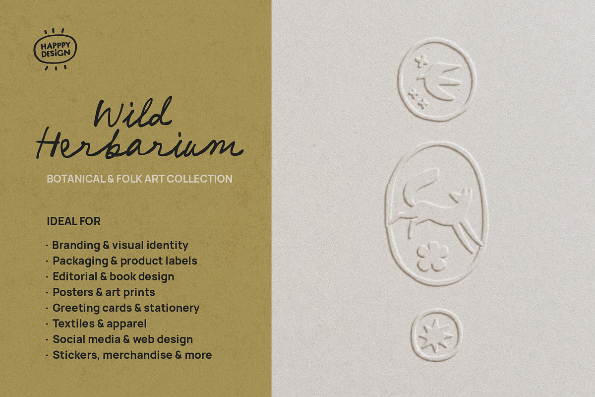 Wild Herbarium — Botanical Folk Art, an Object Illustration by happpydesign (Photo 13 of 14)