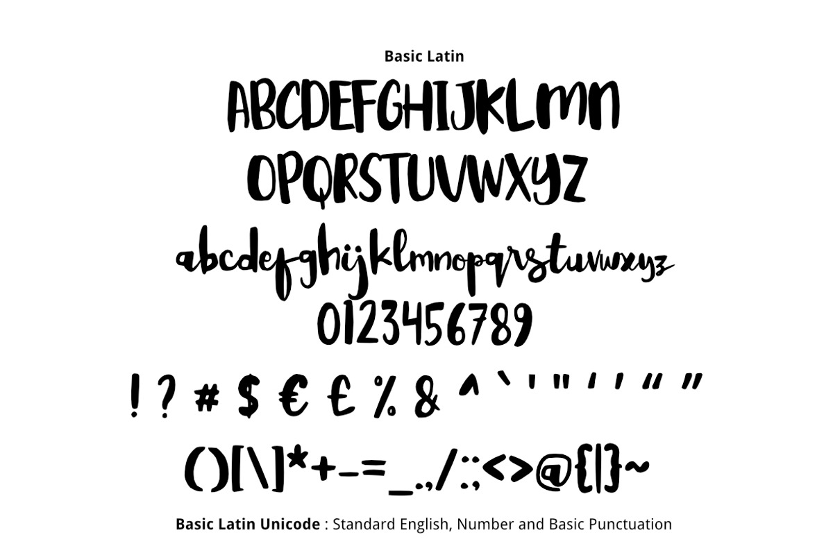 Kabut Senja Brush Font preview 4