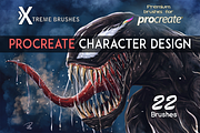 Procreate Character Design Brushes, a Brush Add-On by Extreme Brushes (Thumbnail 2 of 4)