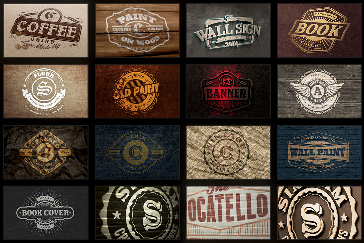 55 Photorealistic Logo Mock-ups, a Product Mockup by Cruzine (Photo 4 of 5)