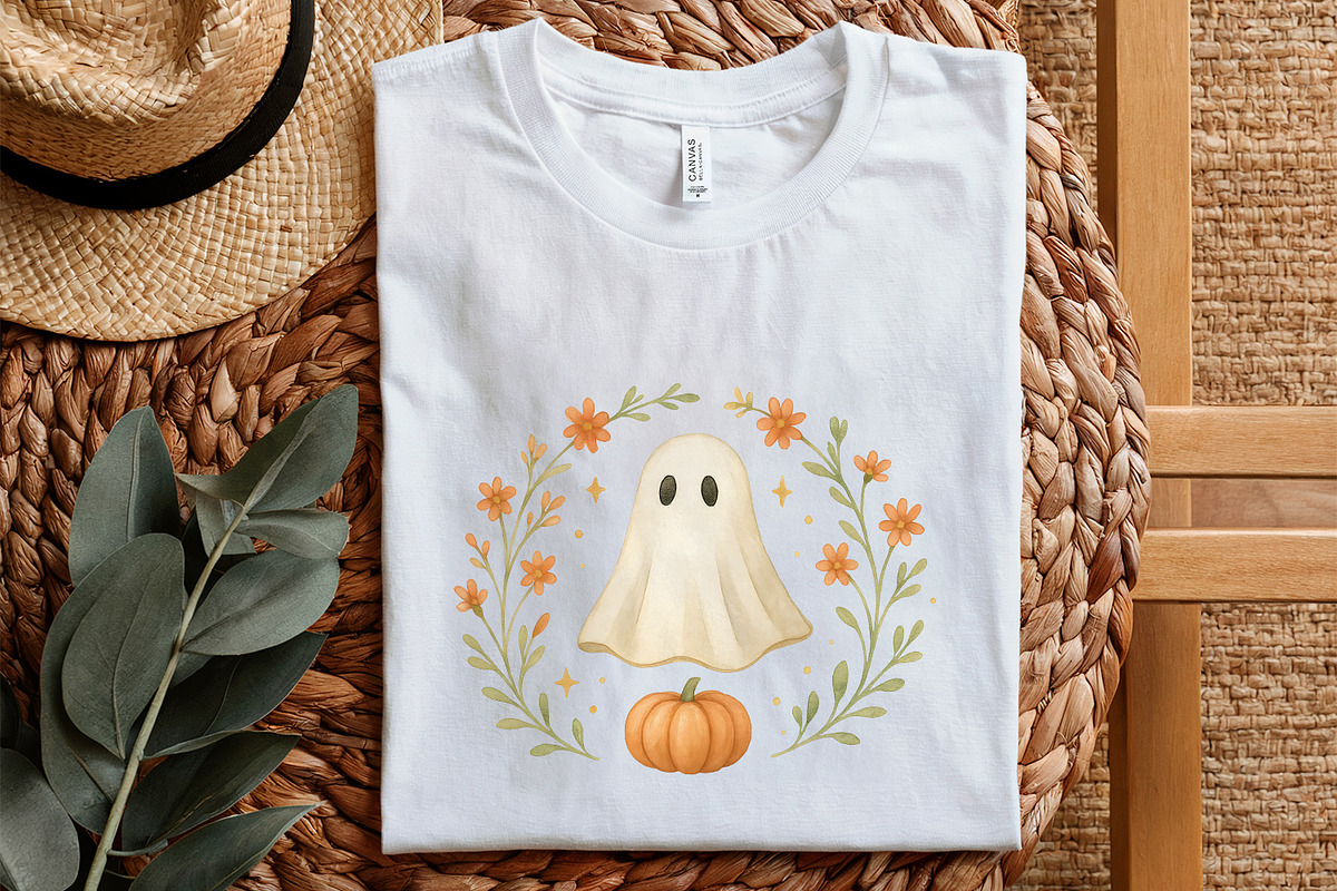 Cute Ghost Pumpkin PNG, Fall, an Illustration by SharpMarketplace (Photo 5 of 9)