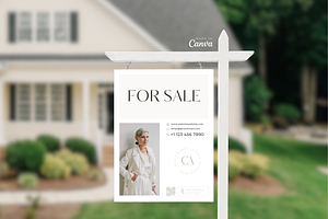 Real Estate Yard Sign For Sale
