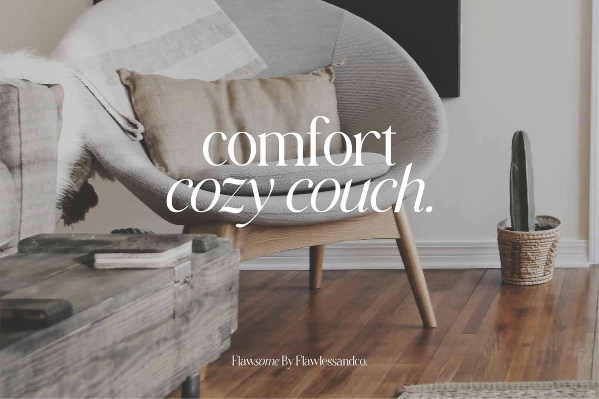 Flawsome Regular Italic, a Sans Serif Font by Flawless And Co (Photo 5 of 10)