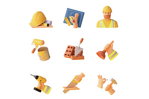 Vector construction icons
