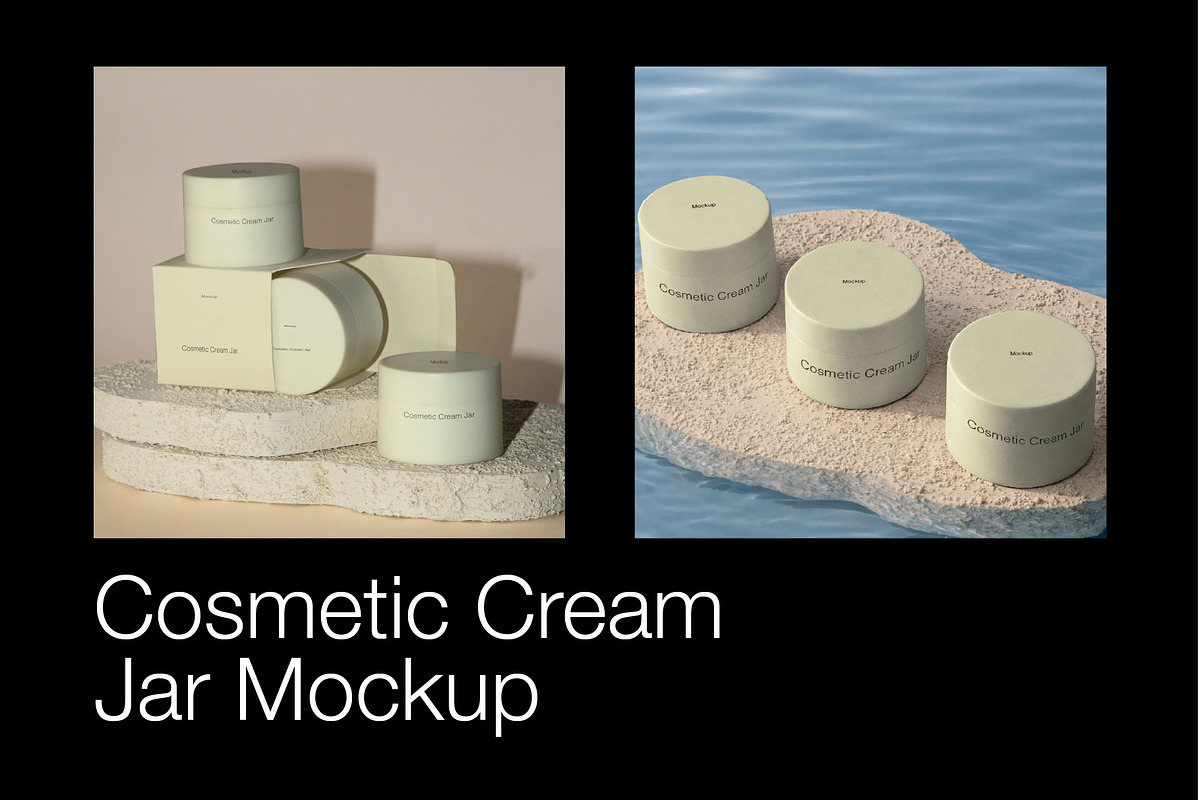 Cosmetic Cream Jar Mockup Kit, a Packaging Mockup by Mocktopia (Photo 1 of 8)