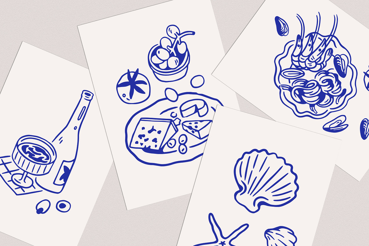 Dolce Vita, summer set + backgrounds, a Decorative Illustration by Good Studio (Photo 21 of 28)