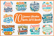 Summer Vacation Quotes SVG Bundle, a Seasonal Illustration by Artivon (Thumbnail 1 of 11)