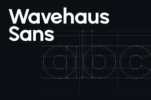 Wavehaus Sans Typeface