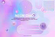 NEON CHIC-backgrounds and elements, a Background Graphic by Collection by VY (Thumbnail 1 of 12)