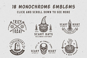Vintage Halloween Emblems Part 2, a Branding & Logo Template by AkimD (Thumbnail 3 of 5)