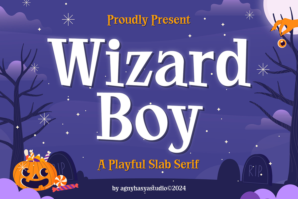 Wizard Boy, a Serif Font by agnyhasyastudio (Photo 1 of 11)