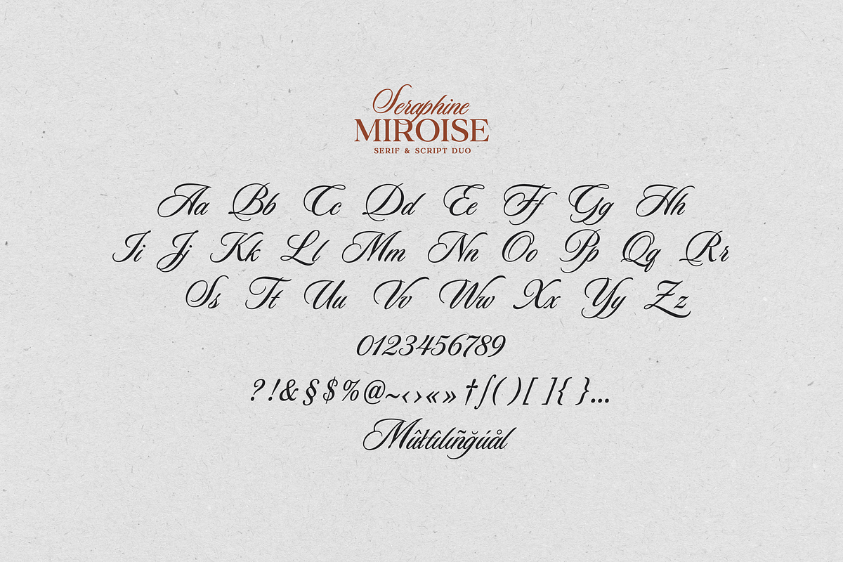 Seraphine Miroise Font Duo, a Serif Font by elvinova (Photo 11 of 11)