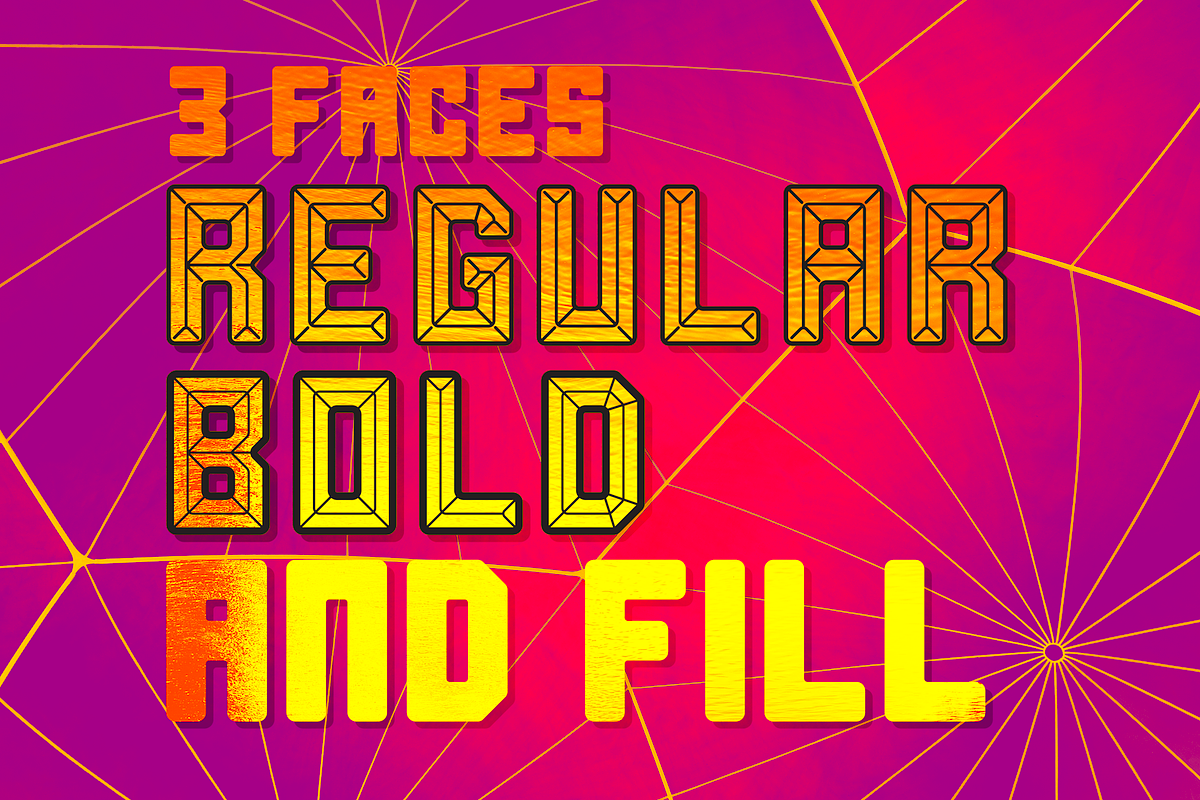 Soft Facets Font preview 4