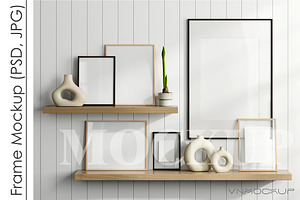 Frame Mockup PSD JPG, a Print Template by VNmockup