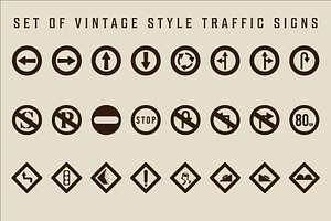 set of isolated traffic signs icon, a Branding & Logo Template by zyxroun shop