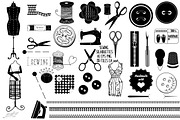 Sewing Silhouettes AI EPS PNG, an Illustration by FrankiesDaughtersDesign (Thumbnail 1 of 4)