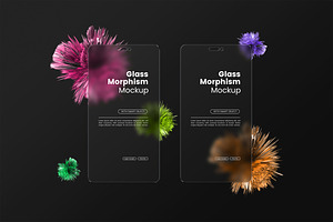 Glass Morpism Screen Mockup Vol. 2, a Wearable Device Mockup by Artlogs x Modaldesain