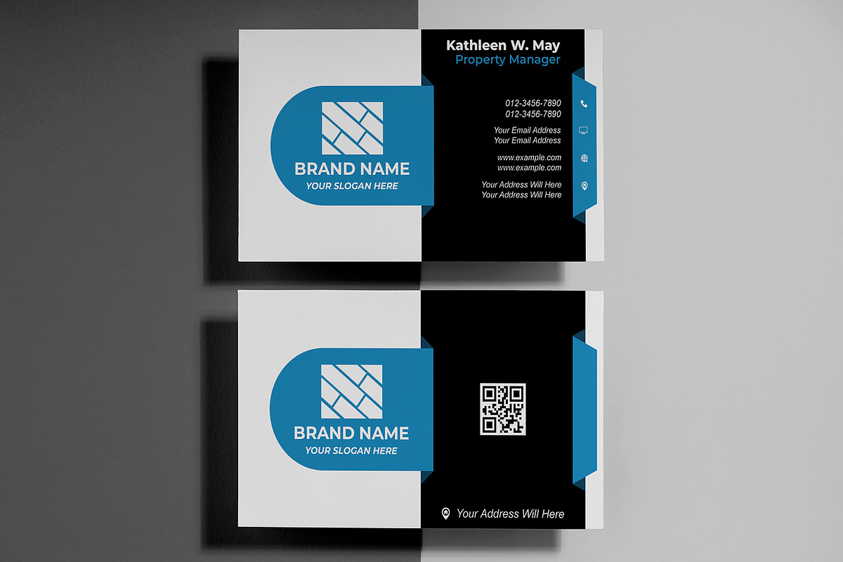Creative Agency Card PSD preview 2