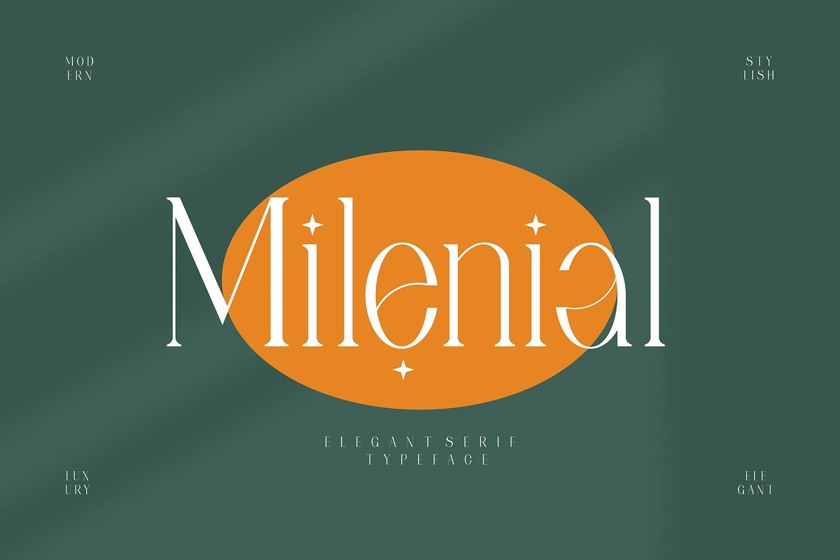 Milenial Serif Typeface, a Serif Font by Alfinart (Photo 2 of 10)