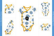 20x Baby Onesies BUNDLE Mock-up Sets, a Books & Magazine Mockup by BlackMocca (Thumbnail 12 of 28)