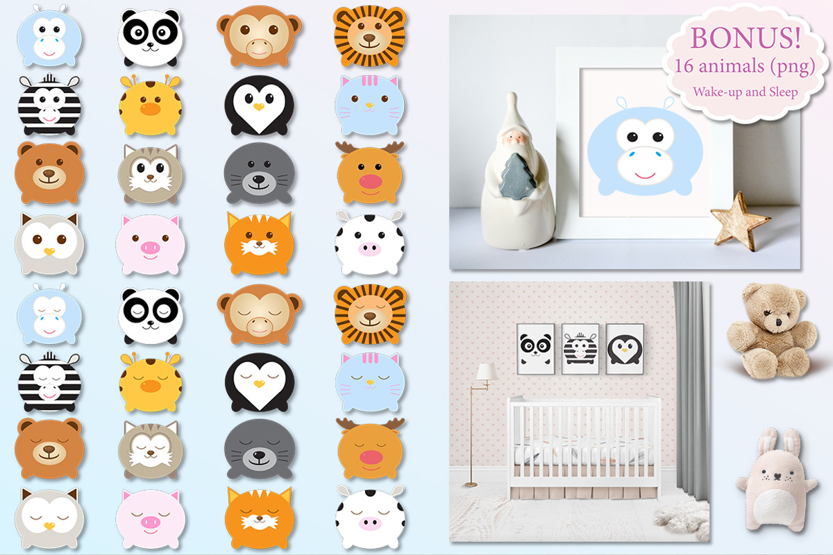 Seamless animal patterns +BONUS, a Pattern Graphic by My Sweet Dreams (Photo 3 of 8)