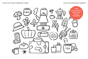 Cozy Autumn Comfort Items, a Seasonal Illustration by Studio Mei Design (Thumbnail 5 of 9)