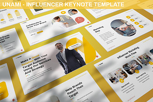 Unami - Influencer Keynote Template, a Presentation Template by SlideFactory
