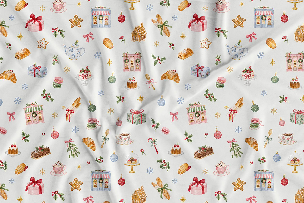 Quirky Christmas Patterns Bundle, a Pattern Graphic by Olya Creative (Photo 8 of 19)
