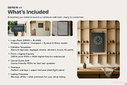 SEREIN V1. Minimal Café Branding Kit, a Branding & Logo Template by studio MoShie (Thumbnail 2 of 9)