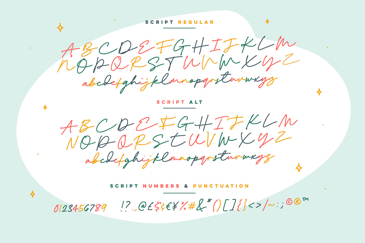 Mellow Morning Font Duo + Doodles, a Font by Sam Parrett (Photo 9 of 11)