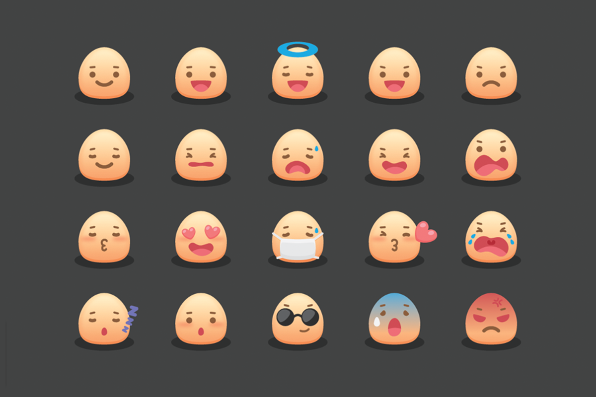 Mojicon Smiley Icons, an Emoji Icon by Sunbzy (Photo 1 of 5)