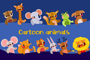 Cute Cartoon Forest & Safari Animal, an Object Graphic by the_myro (Thumbnail 1 of 13)