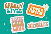 Cosmed Retro - Psychedelic Font, a Serif Font by HansCo Studio (Thumbnail 6 of 9)