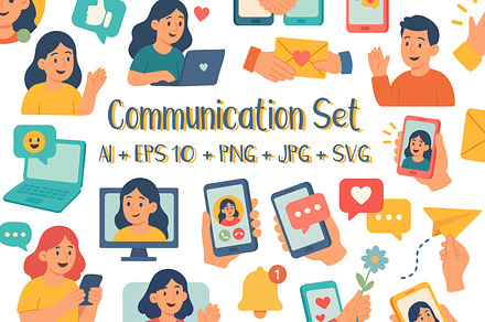 Communication Icons Set
