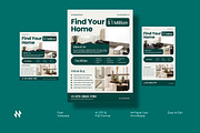 Green Real Estate Flyer, a Flyer Template by Neermana (Thumbnail 1 of 4)