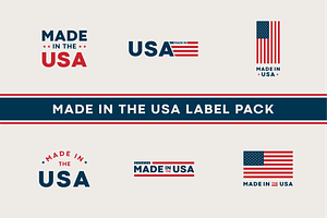 Made In The USA Label Pack