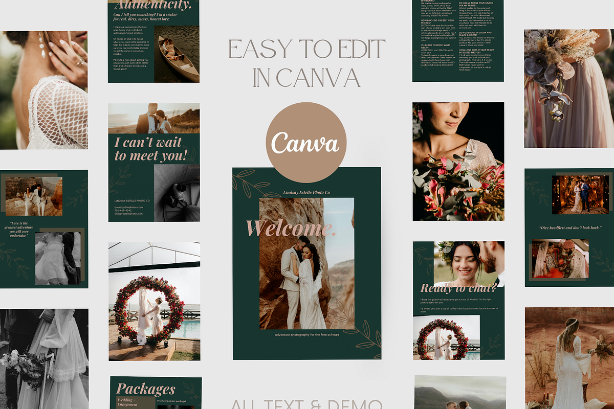 TEAL Wedding Photography Guide, a Magazine Template by Signature Edits (Photo 3 of 11)