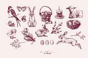 Happy Easter Collection, a Seasonal Illustration by Elena Pimonova (Thumbnail 2 of 7)