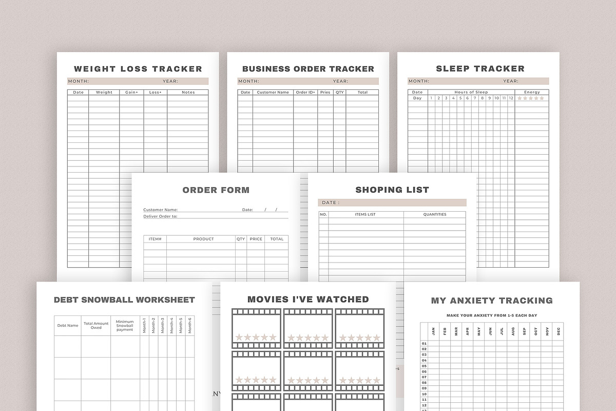 Ultimate Planner Bundle Pack, a Stationery Template by Amit Debnath