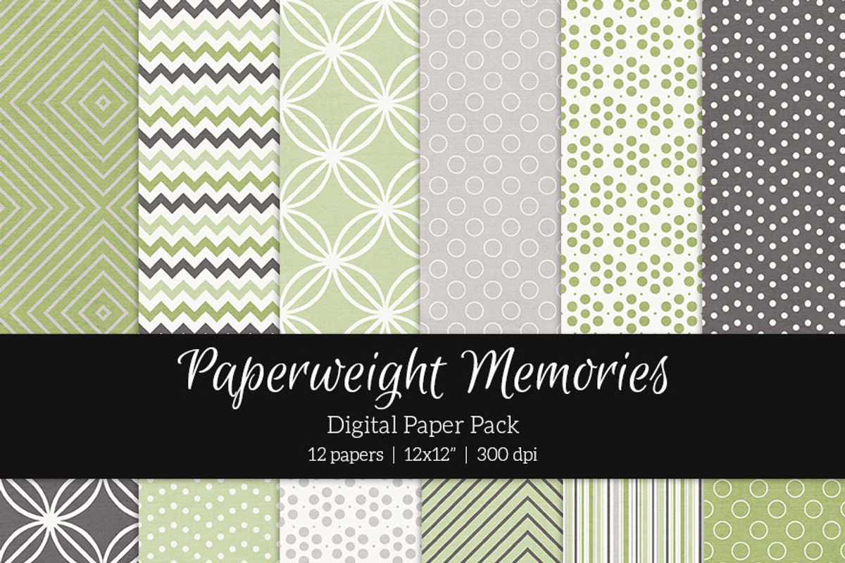 Patterned Paper - Leaves & Stones