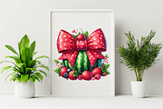 Summer Watermelon Coquette Bow Subli, an Illustration by SVGArt (Thumbnail 8 of 8)