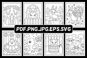 FARM ANIMALS COLORING BOOK for KIDS, an Animal Illustration by Ink Gallery (Thumbnail 2 of 7)