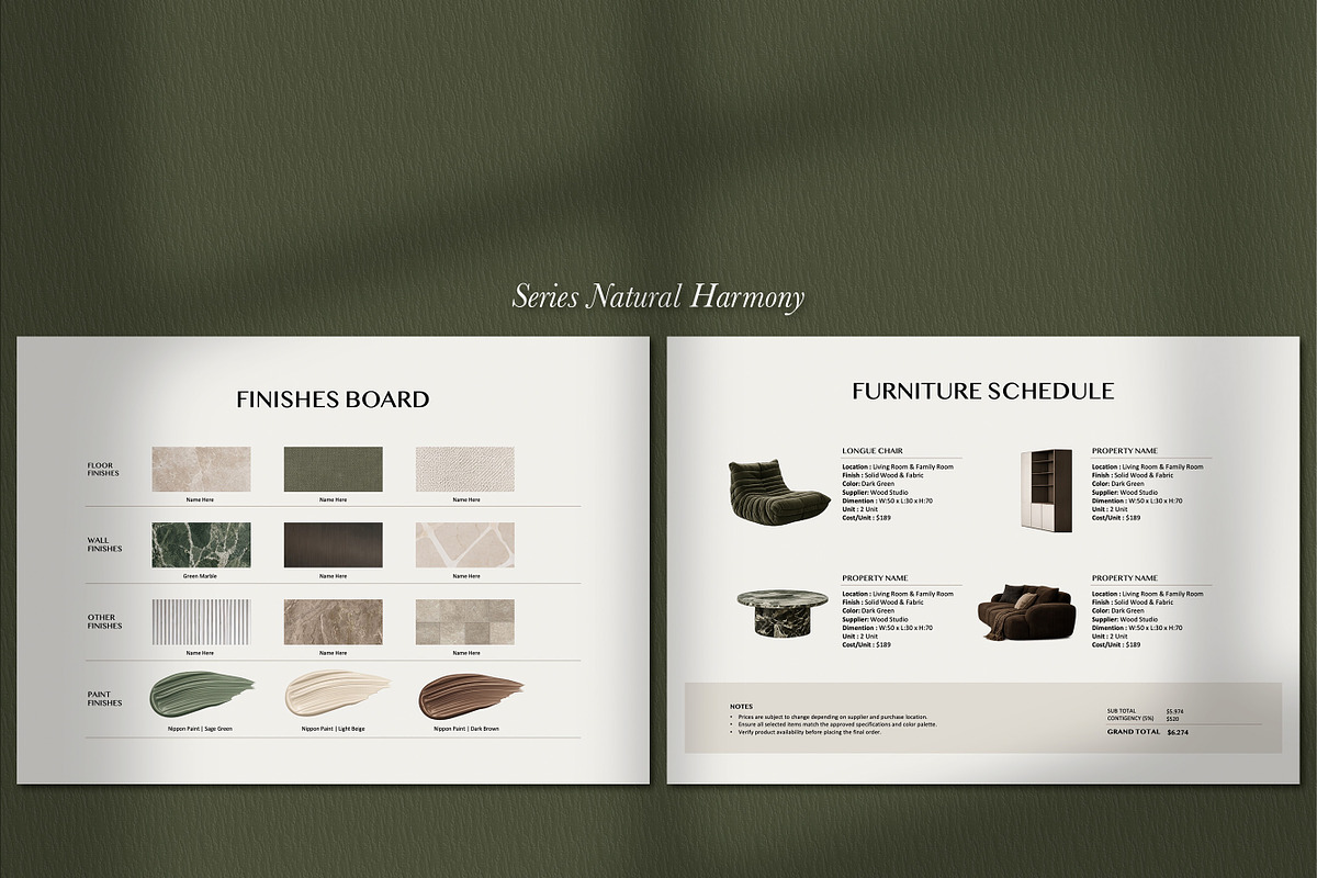FF&E Schedule Interior Design, a Presentation Template by SKY CREATION (Photo 4 of 7)
