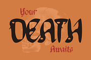 CS Noisy Drawn, a Blackletter Font by Craft Supply Co. (Thumbnail 6 of 8)