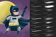 Dry Texture Brushes for Procreate, a Brush Add-On by Nathan Brown (Thumbnail 5 of 8)